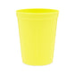 Blue Panda 25 Pack Yellow Plastic Stadium Cups - 16 Oz Bulk Yellow Reusable Plastic Cups For All Occasions & Celebrations