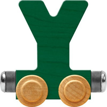 Nametrains Bright Letter Car Y - Made In Usa (Green)