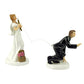 Yepmax Bride Fishing Wedding Cake Toppers Funny Wedding Figurines Couple 5.1 X 2.8 X 6 Inch