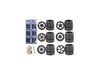 Other 2003B Custom Wheels for 1/24 Scale Cars and Trucks 24pc Wheels & Tires Set