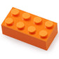 Feleph Classic 2X4 Bricks Orange 320 Pieces Parts Building Kits Creative Play Set Basic Blocks Toy Accessories Compatible With 3001 Major Brands (Orange)