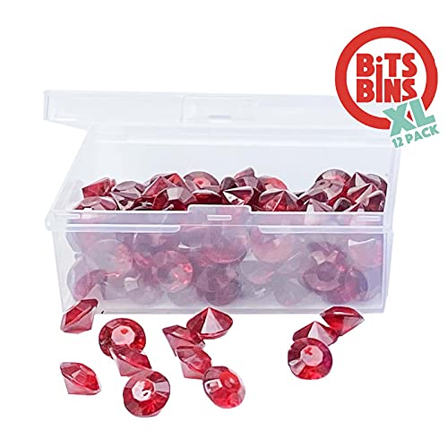 Bitsbins Board Game Piece Storage And Organizers, Accessories That Organize Tokens And Components Both In The Game Box And During Game Play | Includes 12 Bitsbins Xl'S | Measures 3.5' X 2.4' X 1.4'