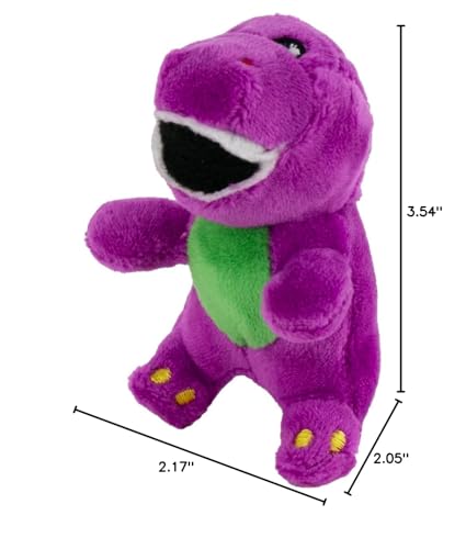 World's Smallest Barney Plush Toy - Miniature Purple Dinosaur - Model 5193