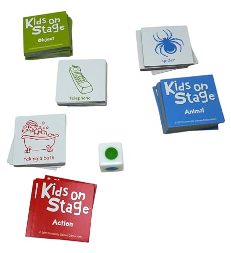 Briarpatch Kids on Stage Charades Card Game, Multi Color, One Size, Model 01215, Early Learning for Toddlers & Preschoolers