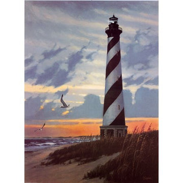 Heritage Puzzle 550 Piece Cape Hatteras Lighthouse Jigsaw Puzzle - Orange, Model 10501