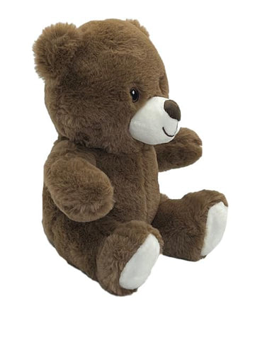 Anico 10' Plush Brown Teddy Bear With Embroidered Eyes