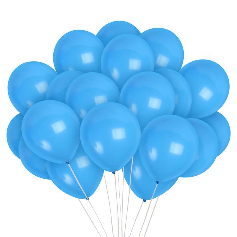 Treasures Gifted Light Blue Balloons - Baby Blue Balloons - Pastel Blue Balloons - Dusty Blue Balloons - Latex Sky Blue Balloons
