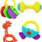 PRIMEFAIR Baby Rattles Set, Gift Set, Grab Rattles and Soothing for Babies & Infants, Early Age Toys for Kids, Girls & Boys (Mul