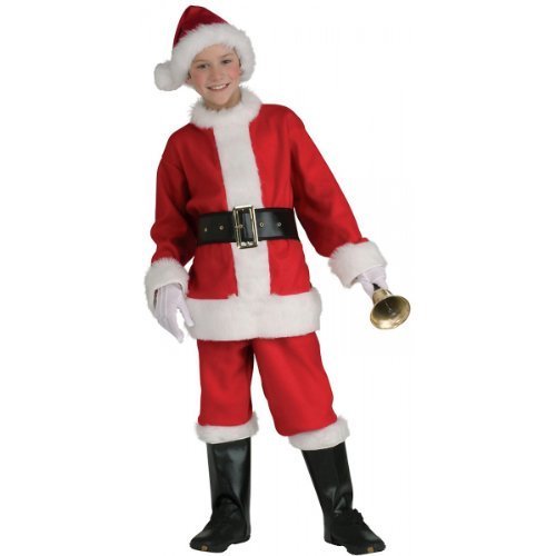 Rubies  271560 Flannel Santa Suit Child Costume  Small
