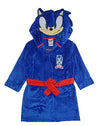 Sonic The Hedgehog Boys Costume Plush Fleece Robe, Sonic Blue, 45