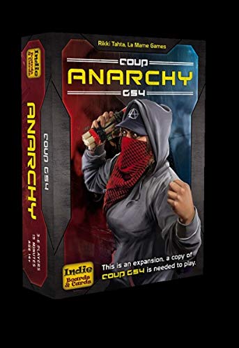 Indie Boards and Cards Coup Rebellion G54 Anarchy Game - Cardboard, White, Model IBG0CO04