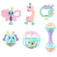 Dandur Early Learning Musical Baby Hand Rattle & Teether Toy Set With Animal Shapes For Infants & Toddlers