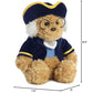 Aurora® Snuggly Ben Franklin Bear Stuffed Animal - Comforting Companion - Imaginative Play - Brown 10 Inches