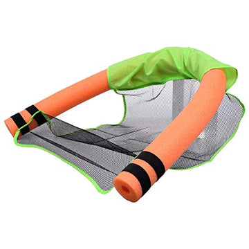 Splash - n - Swim Pool Noodle Toy Lounge Chair, 18" Foam, Green/Orange, Model 252261