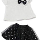 American Fashion World Black and White Polka Dot Skirt Set for 18-Inch Dolls | enhanced Quality & Trendy Design | Dolls Clothes | Outfit Fashions for Dolls for Popular Brands