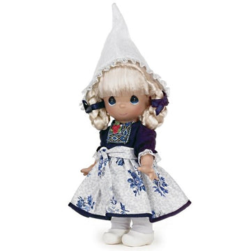 The Doll Maker 9" Precious Moments Doll, Elin - Vinyl, Holland Children of The World, Model 2183, One Color