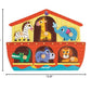 Janod 6 Piece Noah’S Ark Puzzle Themed Wooden Peg Colorful Jigsaw Puzzle - Encourages Shape Recognition, Dexterity, And Language Development - Preschool Kids And Toddlers 18 Months+