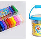 Iska Combination Of Bouncing Clay With Tools For Kids And Art & Craft (Pack Of 12) & Fun Bucket Clay 12 Colors (Ass.Design)