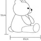 Snowolf 1.2M Giant Teddy Bear Plush Toy 4Ft Big Cuddly Stuffed Animals Doll Gift For Valentines Kids Girlfriend (Blue, 47 In/120