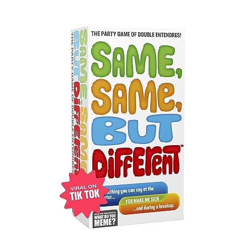 WHAT DO YOU MEME? Same Same But Different - The Party Game of Double Entendres - mature-themed Card Games for Game Night