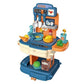 Honestum 2in1 School Bag Kitchen Set | Converts to Pretend Play Kitchen | 34Piece Cooking Accessories, Light & Sound | Fun Pl
