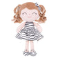 Gloveleya Baby Dolls Soft Snuggly First Baby Girl Gifts Plush Doll with Light Skin & Zebra Dress 12inches Animal Series