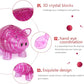BTYYIHEX 3D Crystal Pig Puzzle Bank, 94PCS, Plastic, Pink, Brain Teaser for Ages 16+