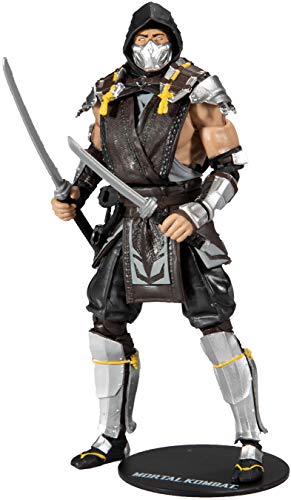 McFarlane Toys Mortal Kombat Scorpion Action Figure, 7" Plastic, Model 11038-8, The Shadow Skin Variant