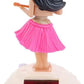Juroicessry Pink Solar Powered Dancing Girl Figure - Small Foam Dashboard Ornament