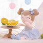 Gloveleya 16 Baby Doll Girl Plush Toy - Light Blue Cloth Doll with Gift Box - Perfect Gift for Kids