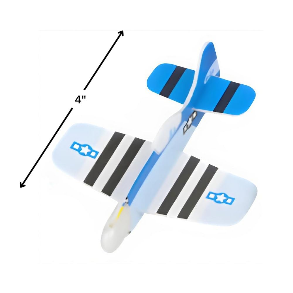 Rhode Island Novelty 72-Pack Foam Glider Assortment - 4 Inch Assorted Colors - Model GDAST72