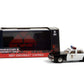 Greenlight 1987 Chevrolet Caprice Metropolitan Police Black And White Terminator 2: Judgment Day (1991) Movie 1/43 Diecast Model