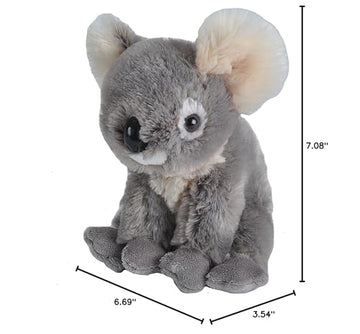 Wild Republic Cuddlekins Eco Mini Koala, Stuffed Animal, 8 Inches, Plush Toy, Fill Is Spun Recycled Water Bottles, Eco Friendly