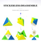 Cuberspeed Qy Toys 4X4 Pyramid Stickerless Magic Cube Master Pyraminx Speed Cube