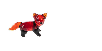 Miniature Glass Fox Figure - By Ganz