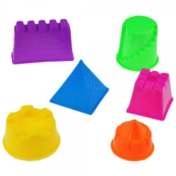 Club Bollywood 3X6Pcs Assorted Sand Clay Mold For Children Educational Play Sand Castle Toys