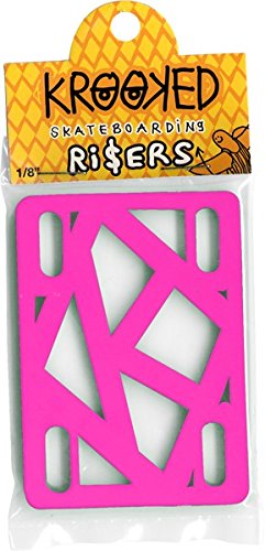 Krooked KROOKED RISERS Skateboard 1/8 in HOT PINK RISER PADS