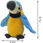 9'' Cute Talking Parrot Repeats What You Say Electronic Interactive Plush Toy Stuffed Animal Record Parrot Waving Wings Funny Bird Toys For Children Girls Boys Best Xmas Gift (Blue Parrot)