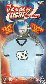 Sportfx International NCAA North Carolina Tar Heels Keychain Jersey Keylight, Team Color, One Size