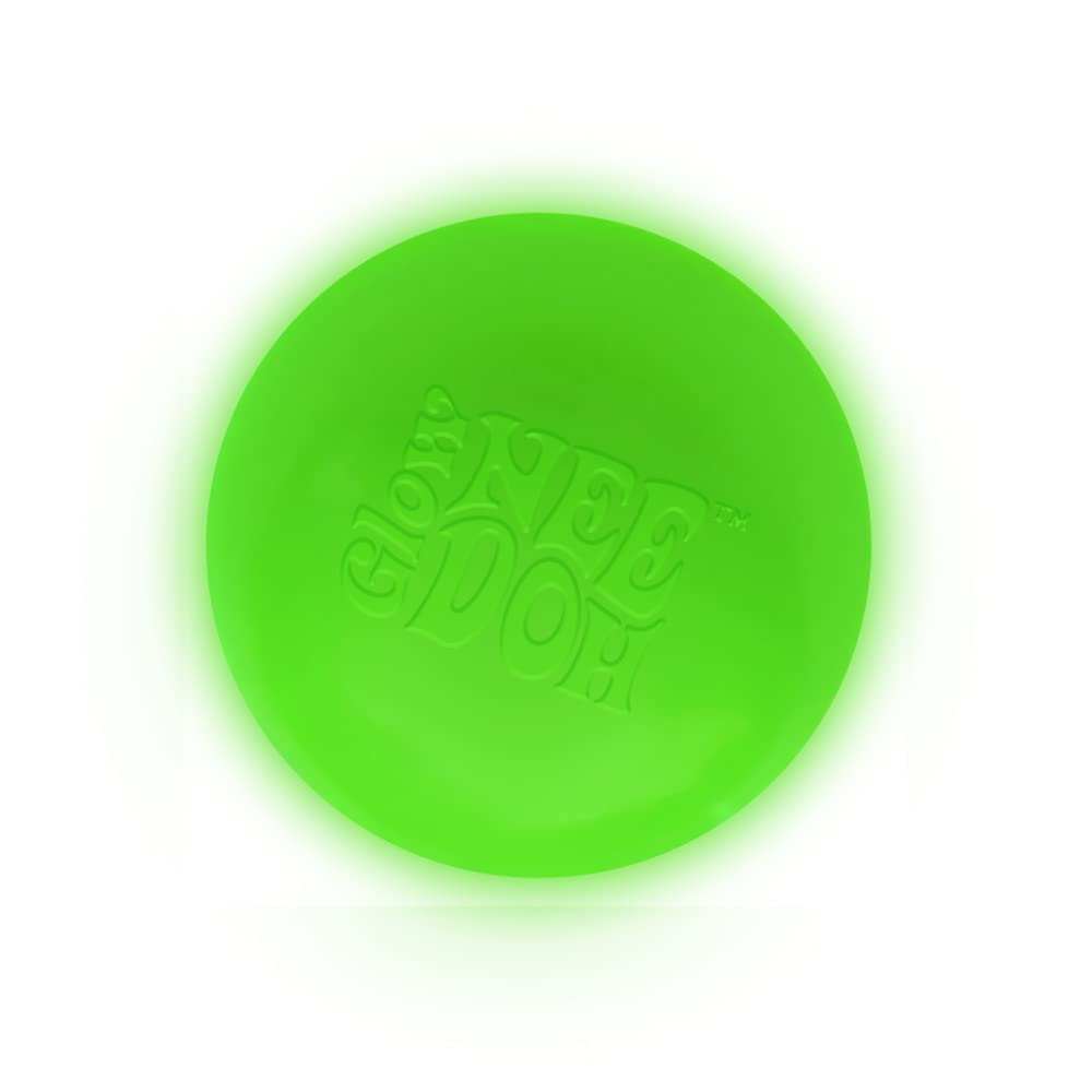Schylling NeeDoh Glow in The Dark - Sensory Squeeze Toy - Gratifying Glowing Glob - 2.5 Wide - Glow in The Dark (Pack of 1)