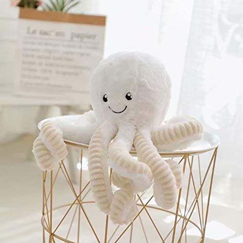 JOSON Cute Octopus Plush Toys  Soft Octopus Stuffed Animals  Girls and Boys mature-themed Birthday (16 Inch  White)