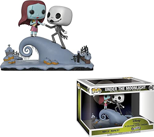 Funko Pop Movie Moment: Nightmare Before Christmas - Jack And Sally On The Hill Collectible Figure, Multicolor