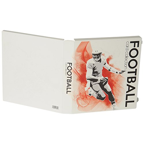 Unikeep Football Themed Trading Card Collection Binder With 20 Nine Pocket Trading Card Pages. Additional Pages Can Be Added.