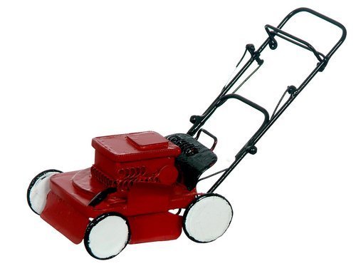 Dollhouse Miniature Red Lawnmower