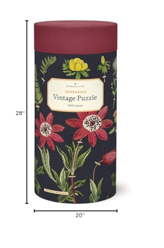 CAVANILLI & CO. Herbarium 1,000 Piece Puzzle, Multi Color, Paperboard Material, Model PZL/HERBARIUM