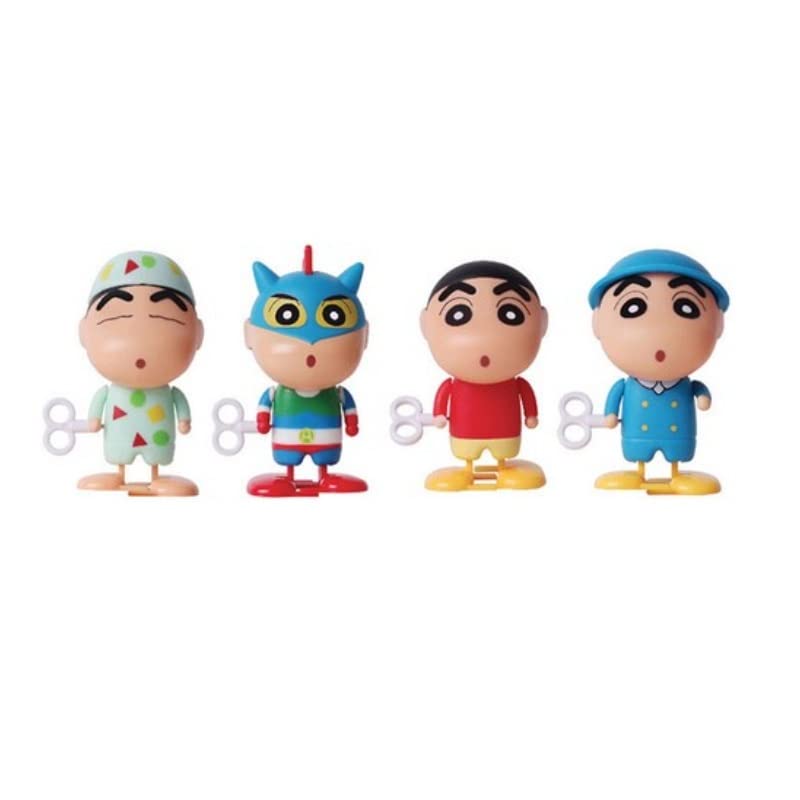 ?? Crayon Shinchan Manual Winding Figure 4P Set