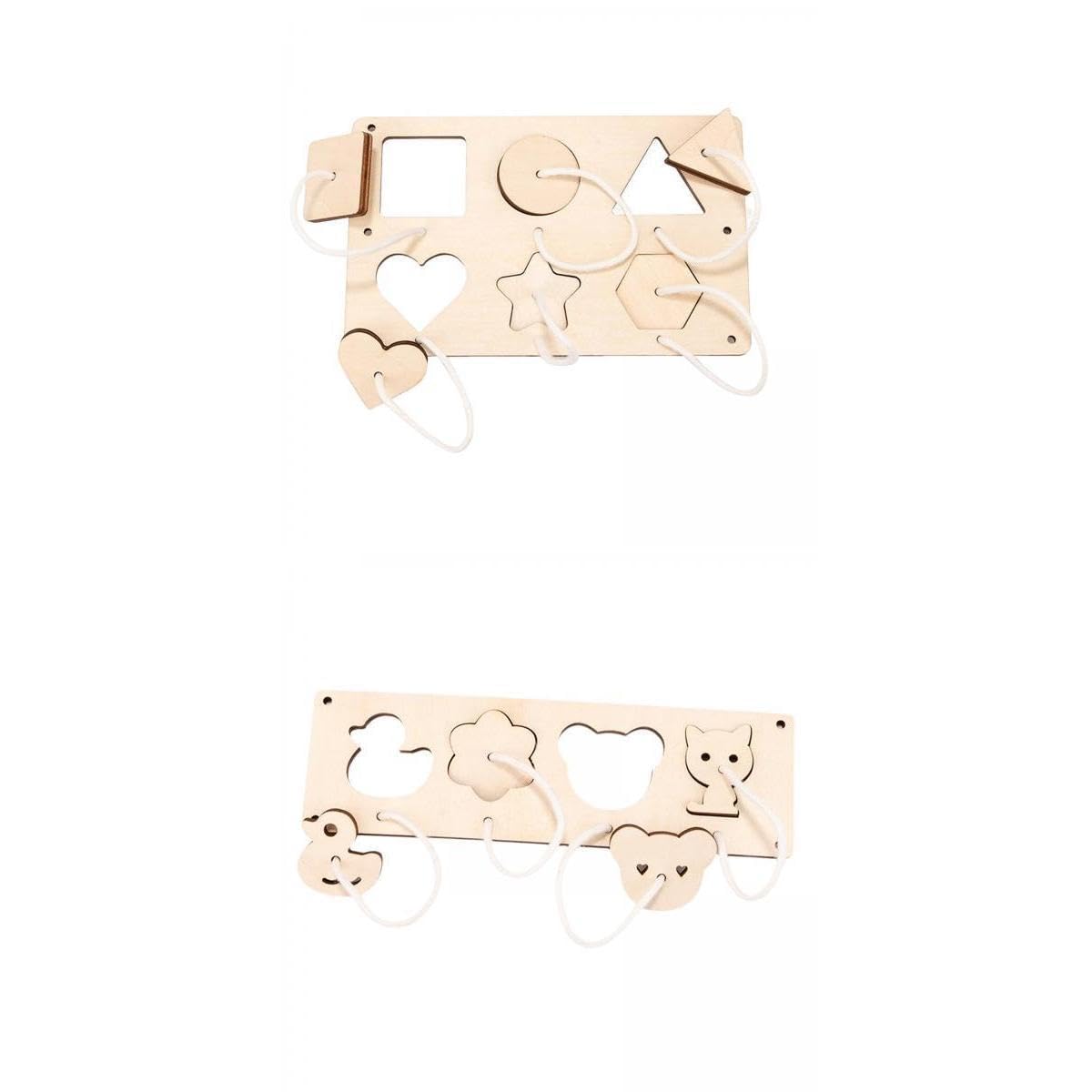 Calandis 2Pcs Montessori Busy Board Sensory Educational Accessories Styled | Developmental Baby Toys | Toys For Baby