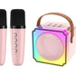 Kids Karaoke Machine For Girls And Boys, Portable Bluetooth Speaker With 2 Wireless Microphones, Birthday Gifts For Girls Ages 3