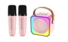 Kids Karaoke Machine For Girls And Boys, Portable Bluetooth Speaker With 2 Wireless Microphones, Birthday Gifts For Girls Ages 3