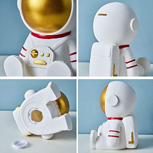 Gaolinci Astronaut Vinyl Figure, Children'S Piggy Bank, Drop-Resistant Coin Bank, Children'S Room Decoration